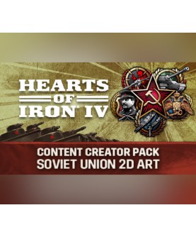 Hearts of Iron IV - Content Creator Pack - Soviet Union 2D Art DLC Steam Key GLOBAL